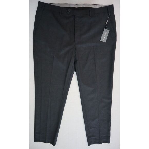 Michael Kors Men's Sz 40W x 32L Gray Solid Classic-Fit Stretch Dress Pants - Picture 1 of 9